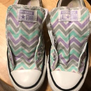 Converse Chevron Stripe Mint Purple Grey /EUR 37.5